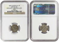 Australian States 3 Pence 1860. NGC F 15. Very scarce