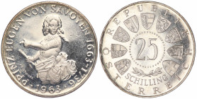 Austria 25 Schilling 1963