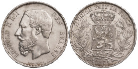 Belgium 5 Francs 1871