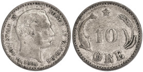 Denmark 10 Ore 1894