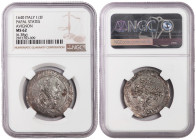 France Papal States, Avignon 1/2 Franc 1640. NGC MS 62. Rare