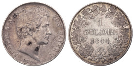 Germany States Bavaria 1 Gulden 1844