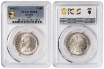 Germany Kingdom of Bavaria 2 Mark 1903-D. PCGS MS 62
