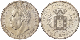 India Portuguese 1 Rupia 1882