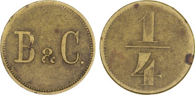 Palestine 1/4 Piastre Token