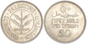 Palestine British Mandate 50 Mils 1939