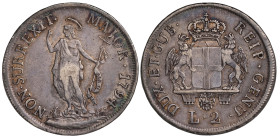 Italy Genoa 2 Lire 1794