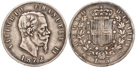 Italy 5 Lire 1872 M BN