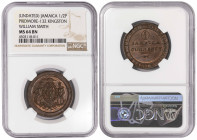Jamaica 1 Penny 1829. NGC MS 64