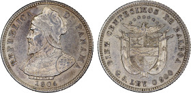 Panama 10 Centesimos 1904