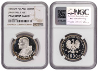 Poland 1000 Zlotych 1983 PF66 U. Cameo
