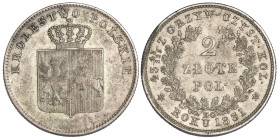 Russia for Poland 2 Złote 1831 "Polish Uprising of 1831" KG