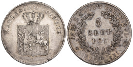 Russia for Poland 5 Złote 1831 "Polish Uprising of 1831" KG