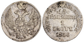Russia - Poland 1 Złoty - 15 Kopeks 1836 MW