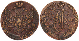 Russia 5 Kopeks 1788 EM