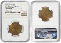Spain Puebla de Cazalla 25 Centimes 1936. NGC XF Details. Rare