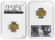 Spain 1 Peseta 1937. NGC MS 64