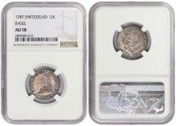 Switzerland 12 Kreuzer 1787. NGC AU 58