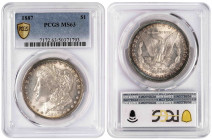 USA Dollar 1887. PCGS MS 63
