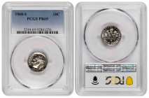 USA 10 Cents 1968 S. PCGS PR 69