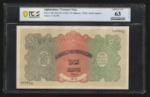 Afghanistan 50 Afghanis SH1307 / 1928. PCGS 63