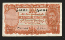Australia 10/- Shillings 1942