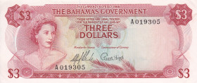 Bahamas 3 Dollars 1965