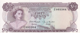 Bahamas ½ Dollar 1968