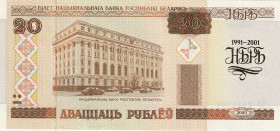 Belarus 20 Roubles 2000. With folder