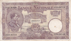 Belgium 100 Francs 1924