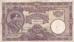 Belgium 100 Francs 1927