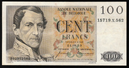 Belgium 100 Francs 1959