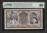 Netherlands Indies 25 Gulden 1938-39. PMG 40