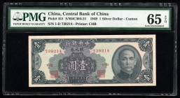 Сhina 1 Silver Dollar 1949. PMG 65 EPQ