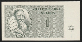 Czechoslovakia Theresienstadt Ghetto 1 Krone 1943