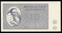 Czechoslovakia Theresienstadt Ghetto 10 Kronen 1943