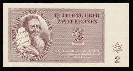Czechoslovakia Theresienstadt Ghetto 2 Kronen 1943