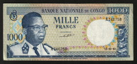 Congo Democratic Republic 1000 Francs 1961