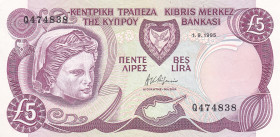 Cyprus 5 Pounds 1995