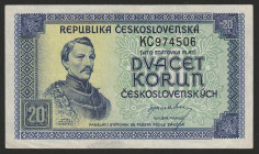 Czechoslovakia 20 Korun 1945