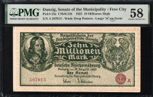 Danzig 10 Millionen Mark 1923. PMG 58
