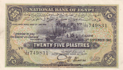 Egypt 25 Piastres 1942