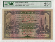 Egypt National Bank 1943. PMG 25 NET