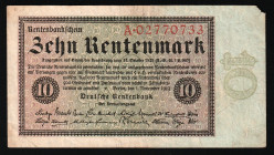 Germany 10 Rentenmark 1923