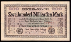 Germany 200 Milliarden Mark 1923
