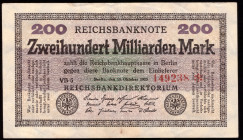 Germany 200 Milliarden Mark 1923