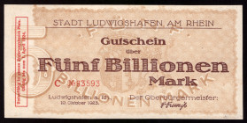 Germany 5 Billionen Mark 1923