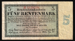 Germany 5 Rentenmark 1923