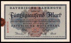 Germany Bayern 50.000 Mark 1923