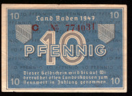 Germany Baden 10 Pfennig 1947
